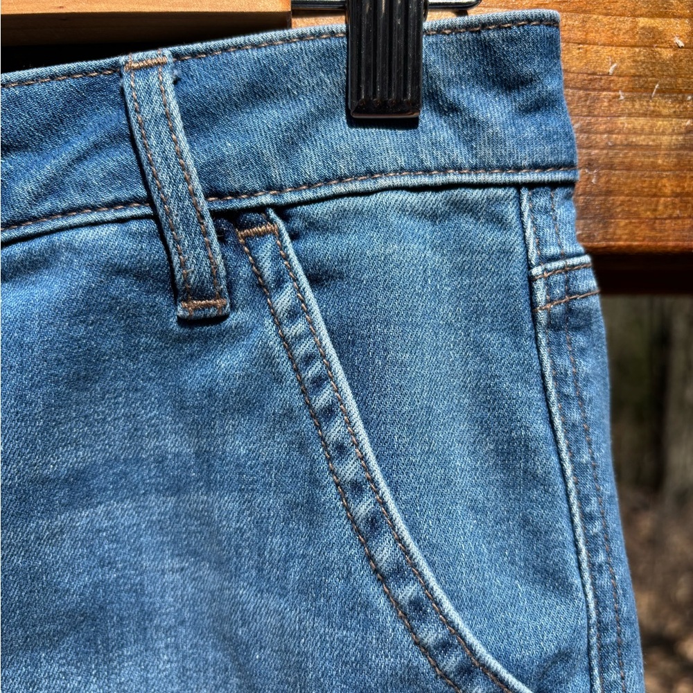 RW&Co Denim Button-Front Jean Skirt Size 4 - Picture 4 of 6